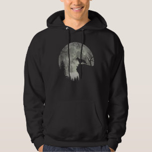 Sudadera Halloween De Pastor Alemán Y Luna