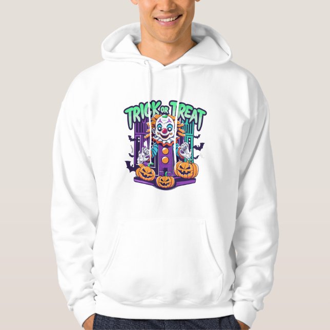 Sudadera Halloween de payasadas divertidas (Anverso)
