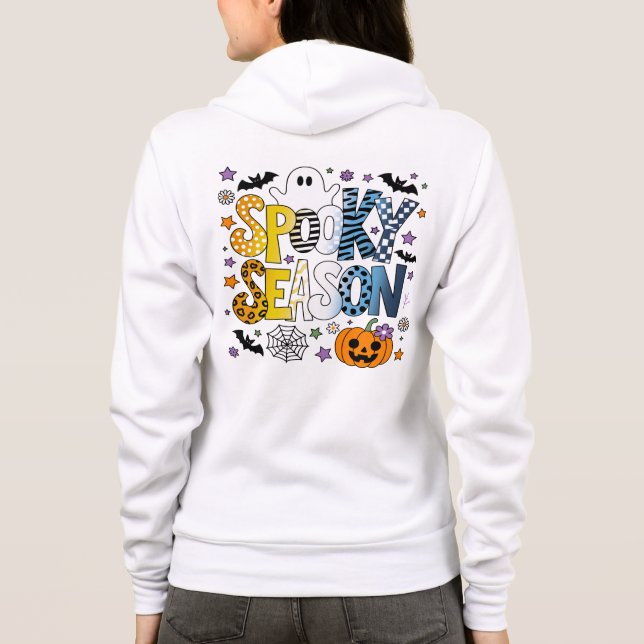 Sudadera Halloween de temporada espeluznante de AroAce (Reverso)