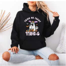 Sudadera Halloween del fantasma retro de vibraciones de tru