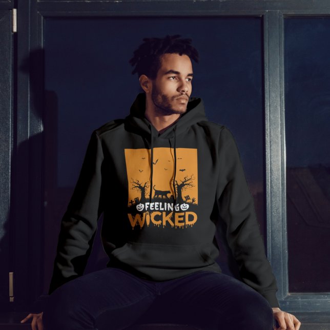 Sudadera Halloween del gato negro (Subido por el creador)