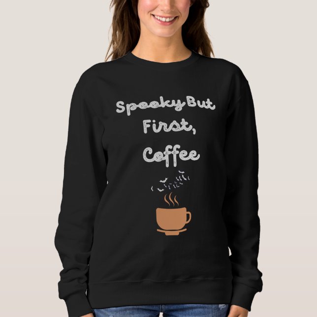 Sudadera Halloween del primer café espeluznante (Anverso)