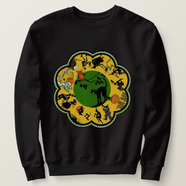 Sudadera Halloween en la ronda (Anverso del diseño)