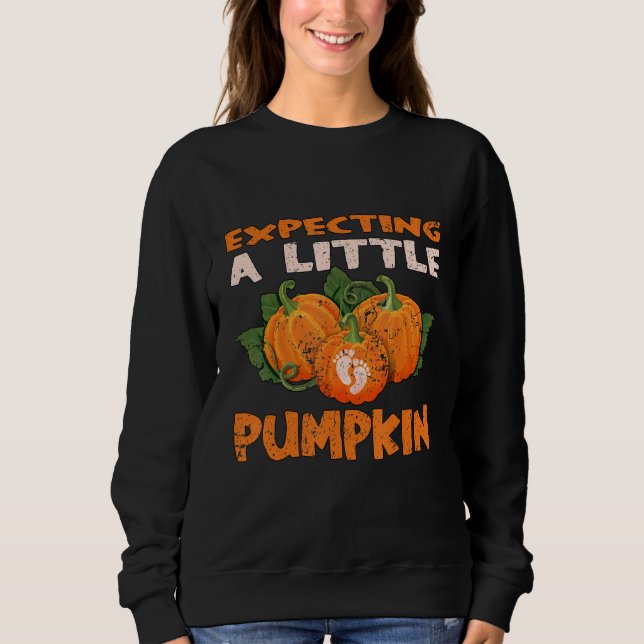 Sudadera Halloween Esperando Una Pequeña Revelación De Géne (Anverso)