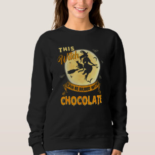 Sudadera Halloween Esta Bruja Puede Ser Sobornada Con Choco