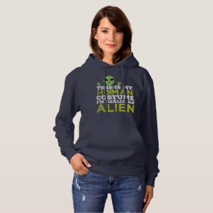 Sudadera Halloween Este Es Mi Disfraz Humano Realmente Un E