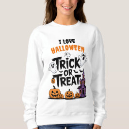 Sudadera Halloween fantasmagórico divertido con fantasmas y
