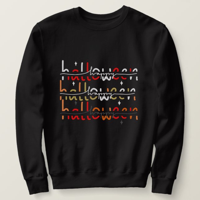 Sudadera Halloween Feliz (Anverso del diseño)