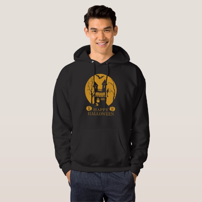 Sudadera Halloween feliz casa embrujada (Anverso completo)