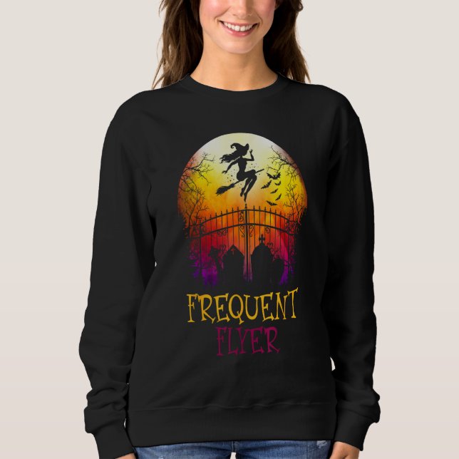 Sudadera Halloween Frequent Flyer In The Cemetery Lazy Cost (Anverso)