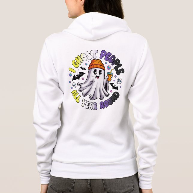 Sudadera Halloween Funny Nonbinario - Ghost People (Reverso)