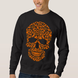 Sudadera Halloween Funny Pitbull Dog Skull
