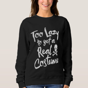 Sudadera Halloween Gracioso Para Ella Por Su Perezoso Ropa 
