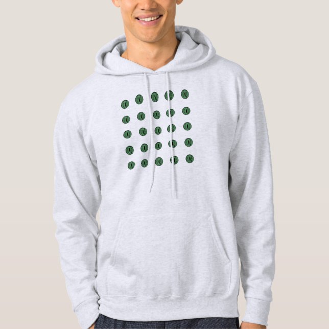 Sudadera Halloween Green Polka Dot Eyes (Anverso)
