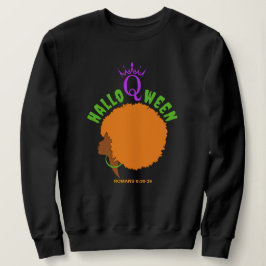 Sudadera Halloween HALLOQWEEN Afro Queen