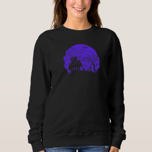 Sudadera Halloween Halloween con fantasía sobre árboles mue