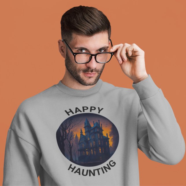 Sudadera Halloween Haunted Mansion Happy Haunting (Subido por el creador)