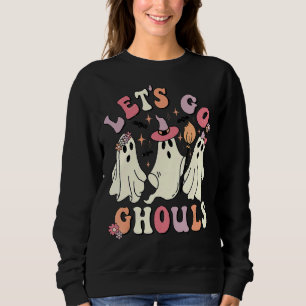 Sudadera Halloween hippie Groovy de los años 80 retro vamos