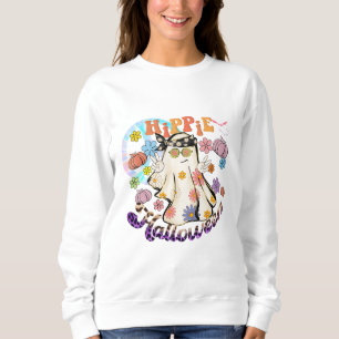 Sudadera Halloween Hippie Halloween Ghost Retro