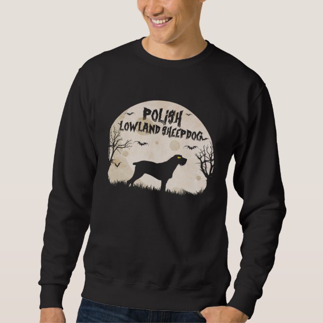 Sudadera Halloween Horror Polish Lowland Sheepdog (Anverso)