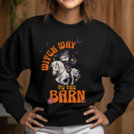 Sudadera Halloween Horse Witch Way to the Barn