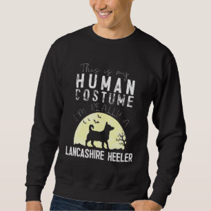 Sudadera Halloween Human Costume Lancashire Heeler Moon Sil