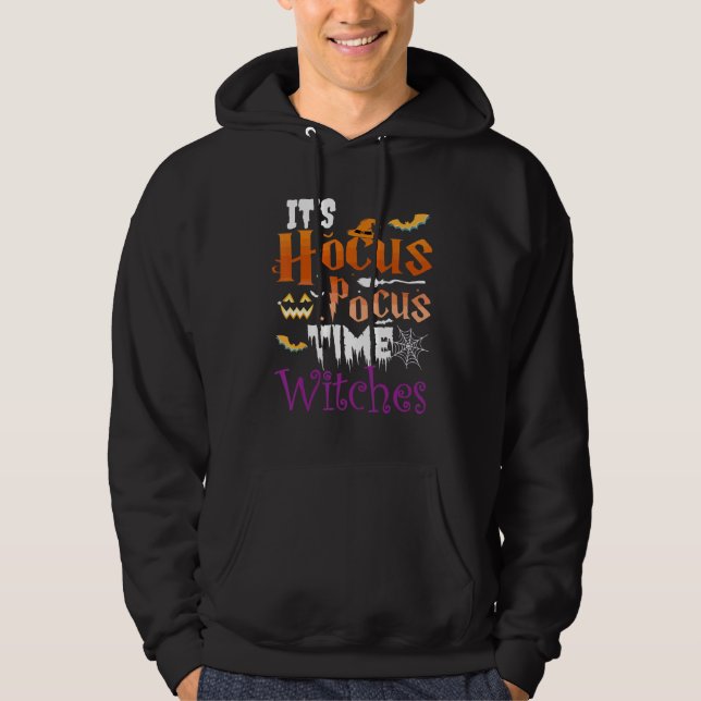 Sudadera Halloween It's Hocus Pocus Time Witches Girls ladi (Anverso)