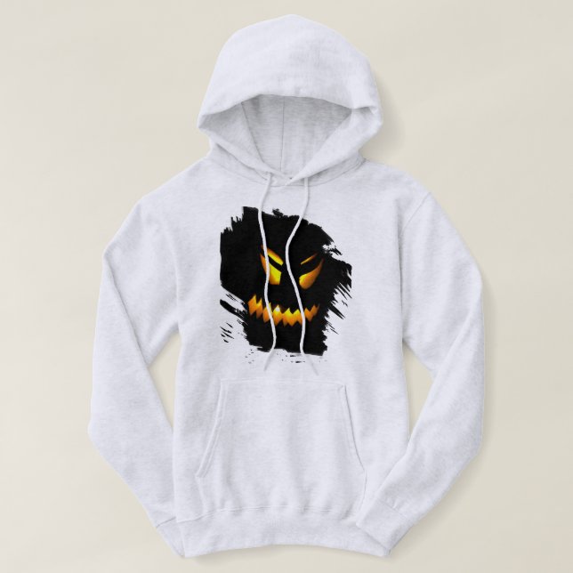 Sudadera Halloween Jack-O-Lantern Face Hoodie/ Sweat Shirt (Diseño del anverso)