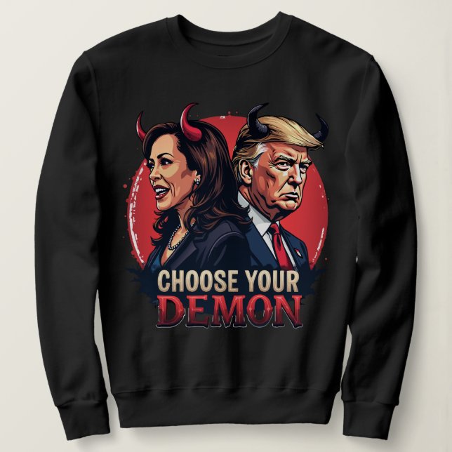 Sudadera Halloween Kamala Harris Donald Trump (Anverso del diseño)