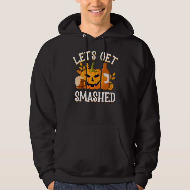 Sudadera Halloween Mens Vamos a ser aplastados (Anverso)