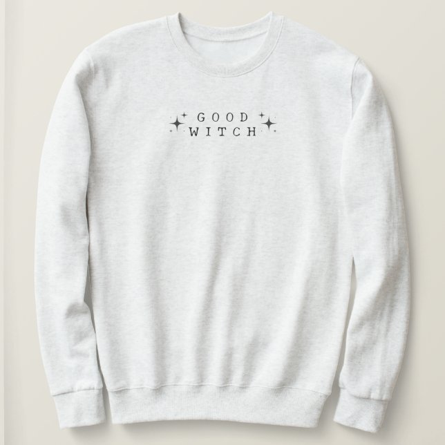 Sudadera Halloween moderno de buena bruja divertida (Anverso del diseño)