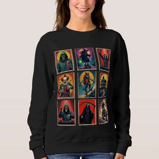 Sudadera Halloween Monsters Stamp Tee (Anverso)