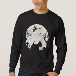 Sudadera Halloween Moon Scottish Terrier Costume Perro Dueñ