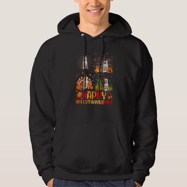 Sudadera Halloween Navidad  Cocker Spaniel Perro Hallothank (Anverso)