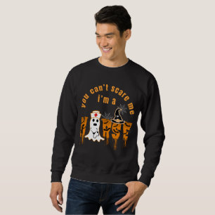 SUDADERA HALLOWEEN NO PUEDES ASUSTARME SOY UNA ENFERMERA