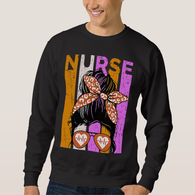Sudadera Halloween Nurse Womens Nursing Student Fun Cool (Anverso)
