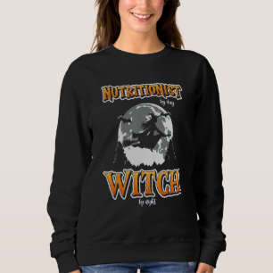 Sudadera Halloween Nutricionista bruja graciosa nutrición