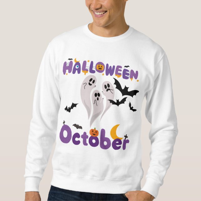 Sudadera Halloween Octubre (Anverso)