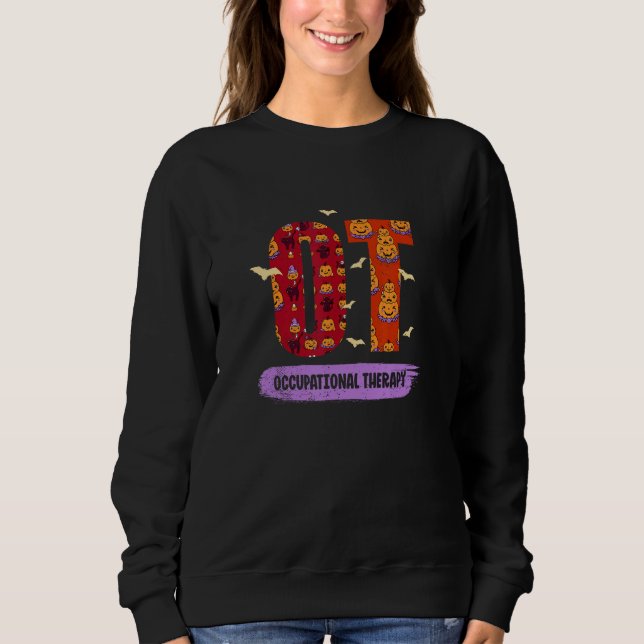 Sudadera Halloween OTA spooky  OT Therapist Assistant (Anverso)