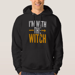 Sudadera Halloween Para Hombres Estoy Con La Bruja  Hallowe
