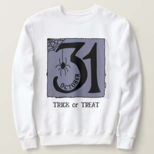 Sudadera Halloween Personalizado Whimsical Funny Purple