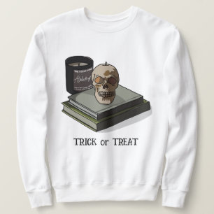 Sudadera Halloween Personalizado Whimsical Funny Skull