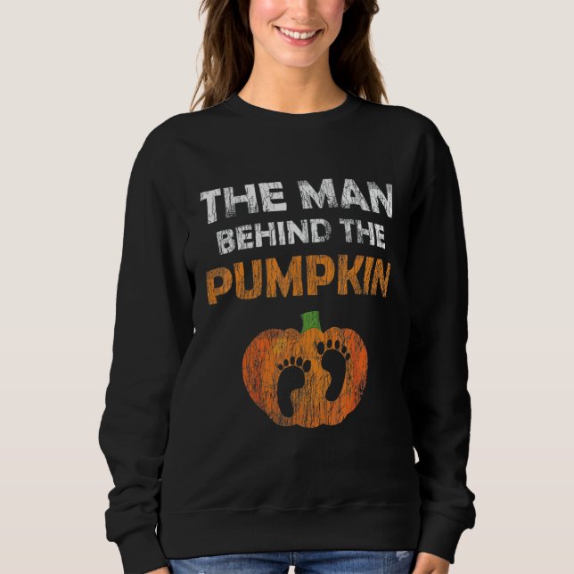 Sudadera Halloween Pregnancy  For Men Expecting Pumpkin Cos (Anverso)