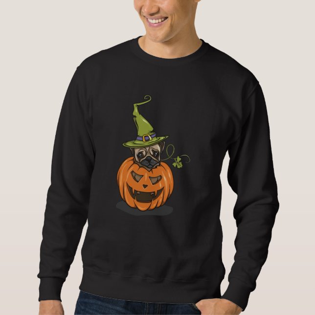 Sudadera Halloween Pug (Anverso)