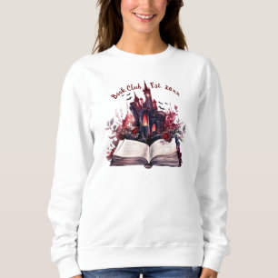 Sudadera Halloween Romance Oscuro, Club de Libro Personaliz