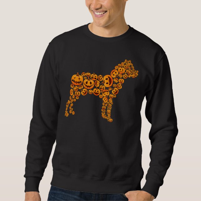Sudadera Halloween Rottweiler Lover Pumpkin Jack O Lantern (Anverso)