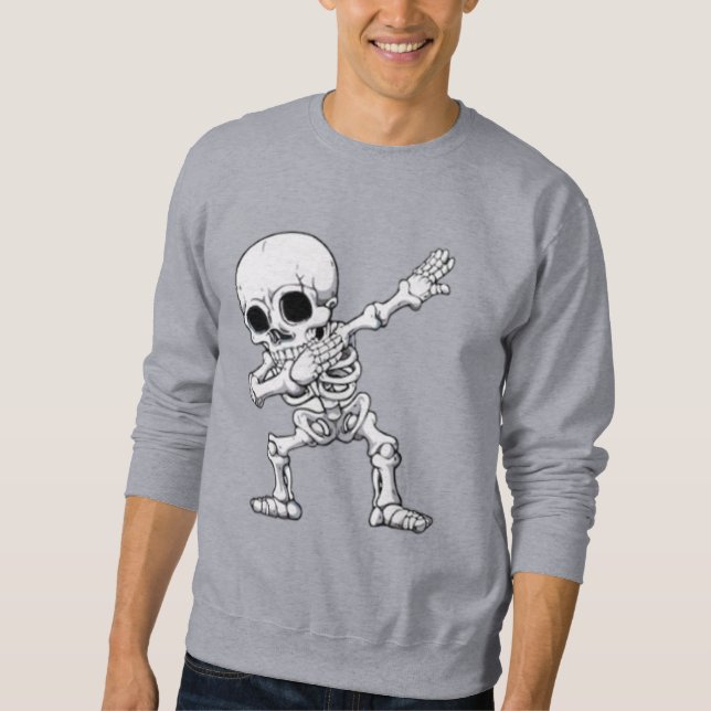 Sudadera Halloween Skeleton Dabbing T-Shirt (Anverso)