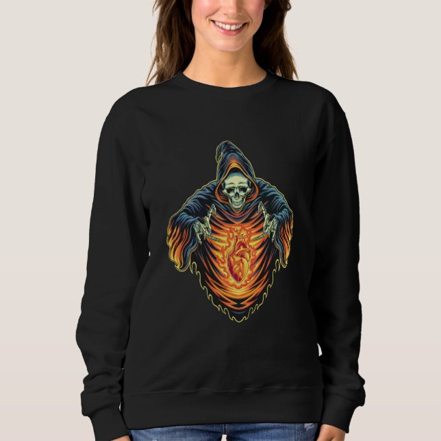 Sudadera Halloween skeleton ghost best for celebrants (Anverso)