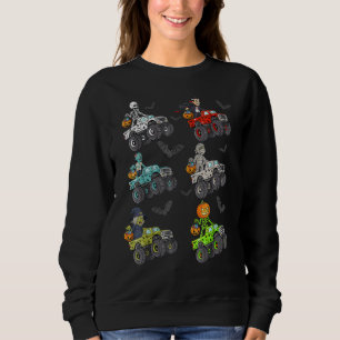 Sudadera Halloween Skeleton Zombie Riding Monster Truck Vam
