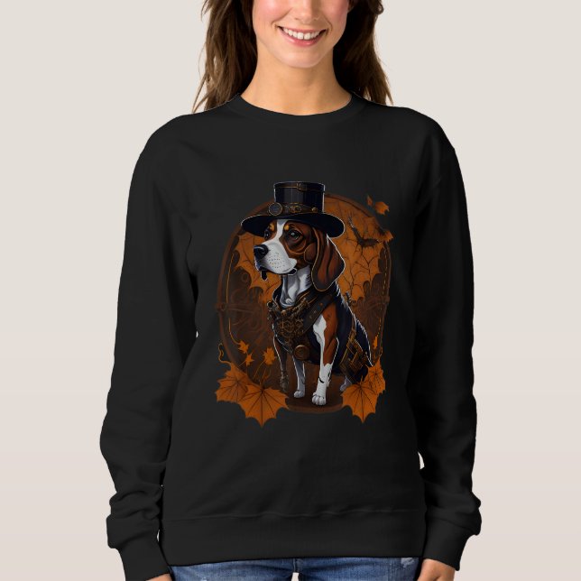 Sudadera Halloween Steampunk Beagle (Anverso)